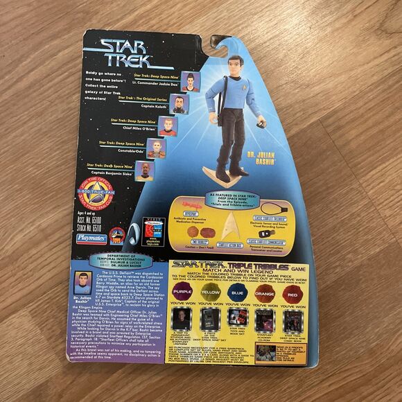 Star Trek Warp Factor Series 1 Dr. Julian Bashir Action Figure 1997 Playmates - Picture 7 of 8
